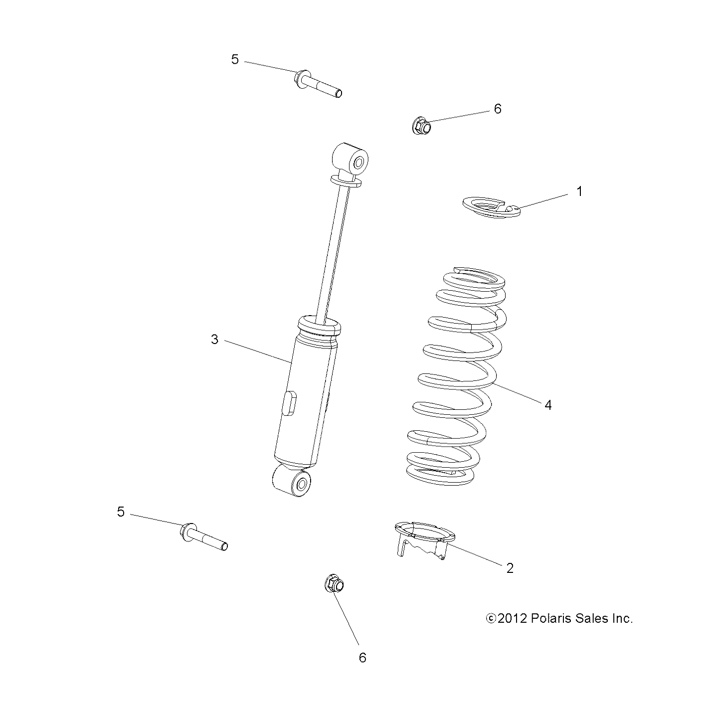 Foto diagrama Polaris que contem a peça 7043756-458