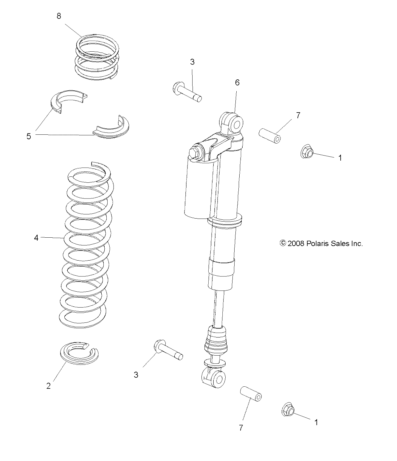 Foto diagrama Polaris que contem a peça 7043227-293