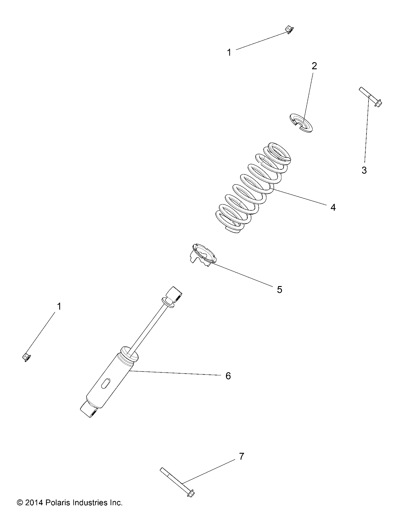 Foto diagrama Polaris que contem a peça 7519284