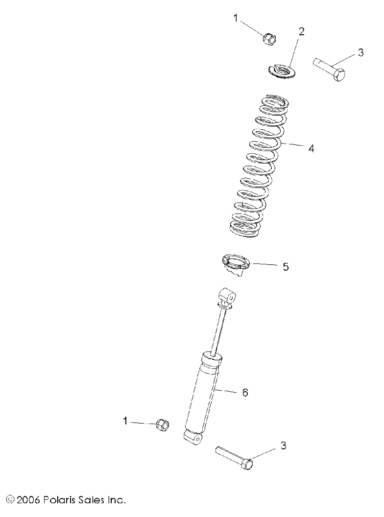 Part Number : 7043341 SHOCK  REAR  475.7 MM