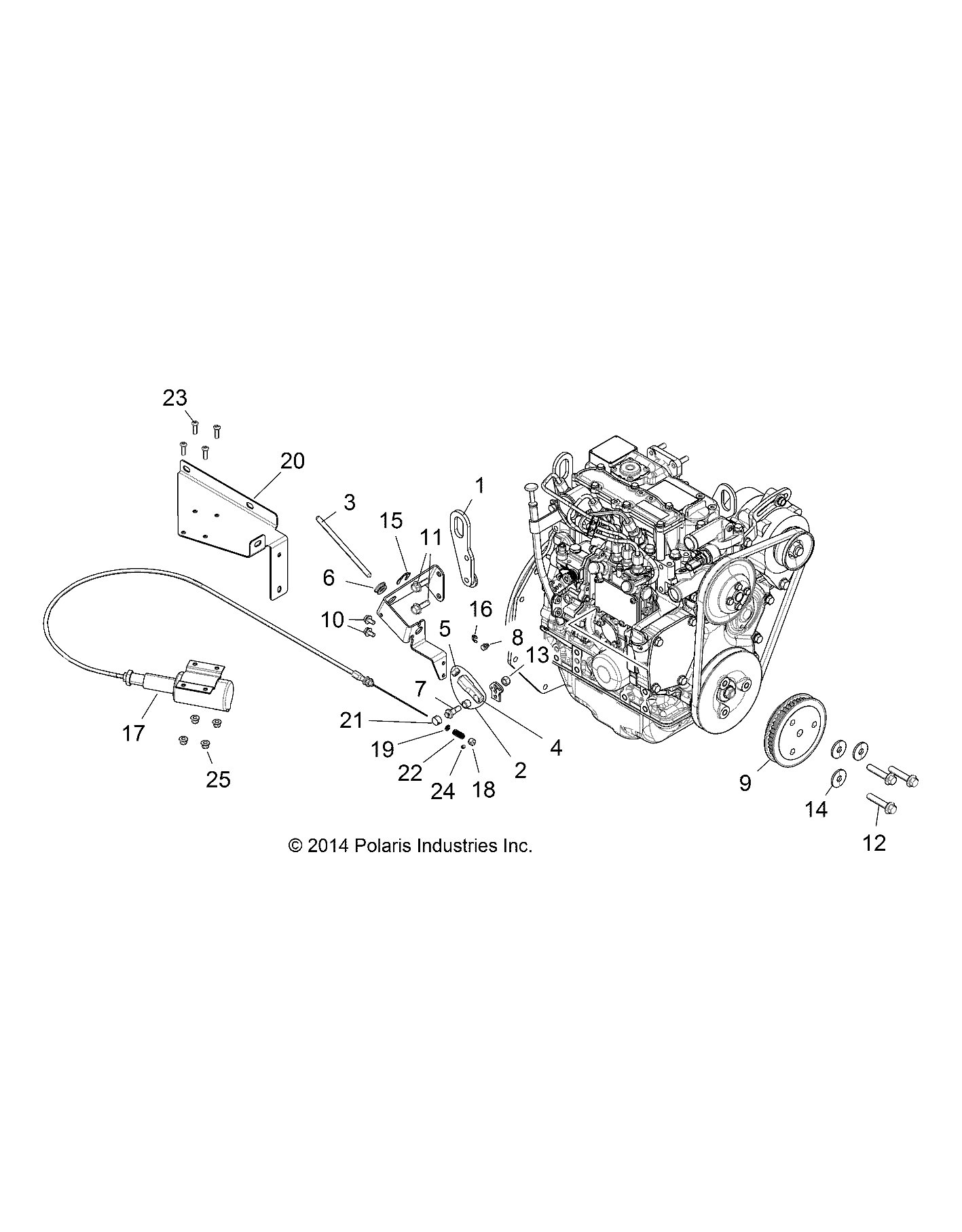 Part Number : 4014291 ASM-ACTUATOR THROTTLE HIGHIDLE