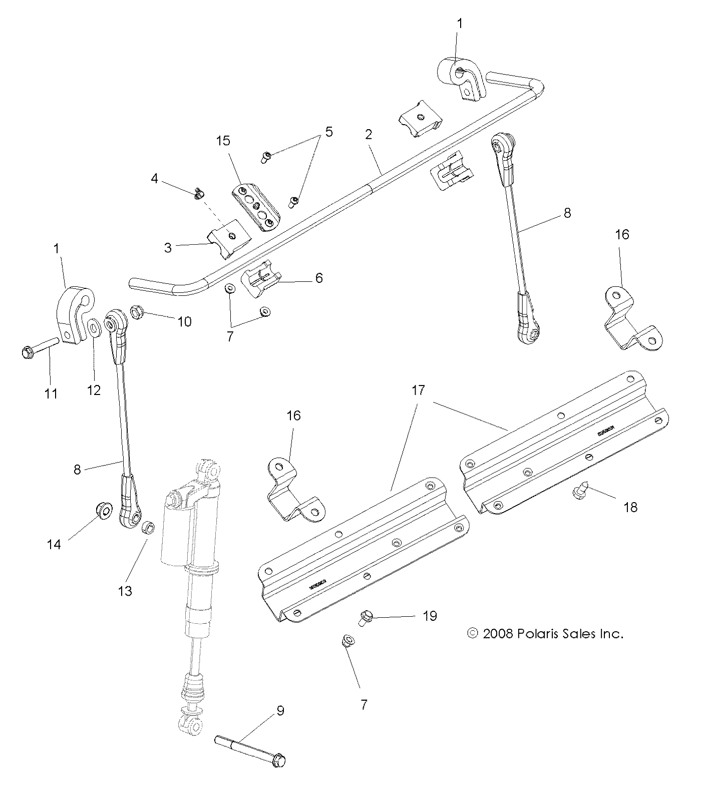 Foto diagrama Polaris que contem a peça 5335870-329