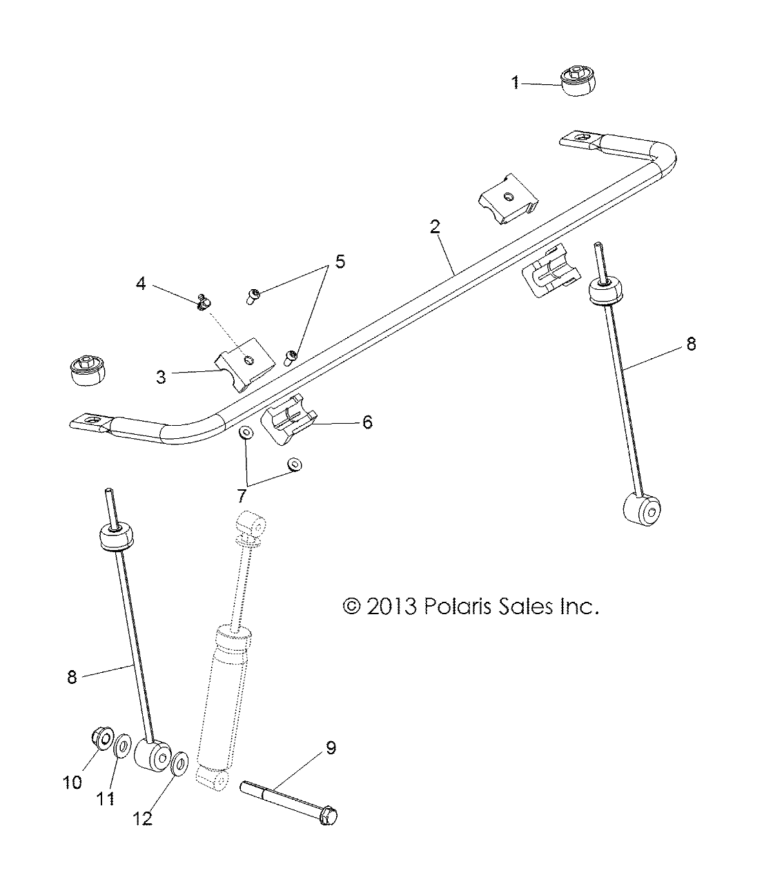 Part Number : 5439734 STABILIZER BAR BUSHING  UPPER