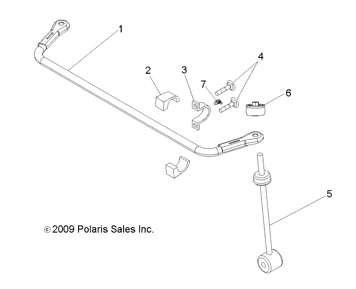 Foto diagrama Polaris que contem a peça 5450325