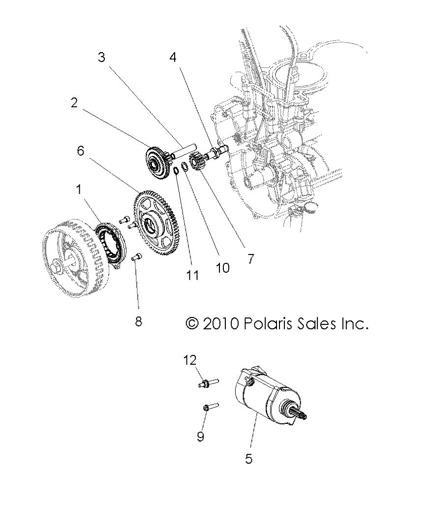 Part Number : 3022304 STARTER INTERMEDIATE GEAR PIN