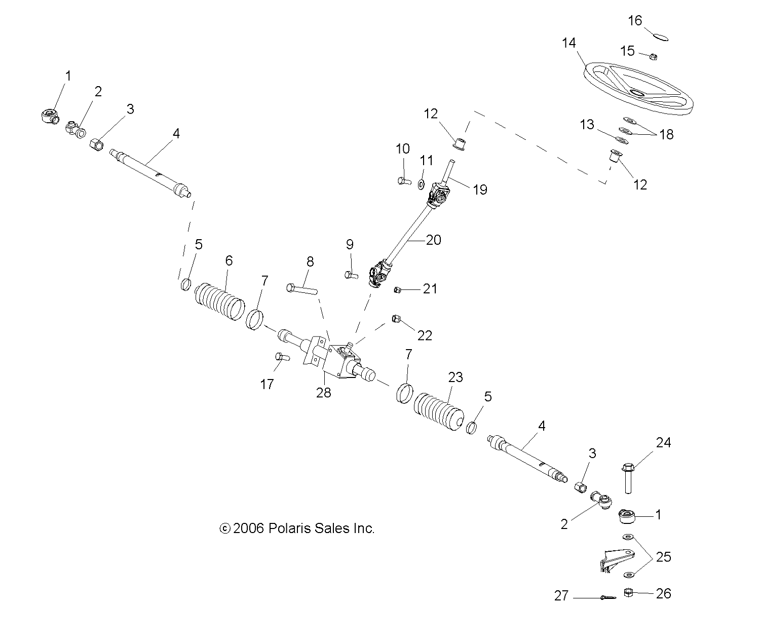 Foto diagrama Polaris que contem a peça 1821334