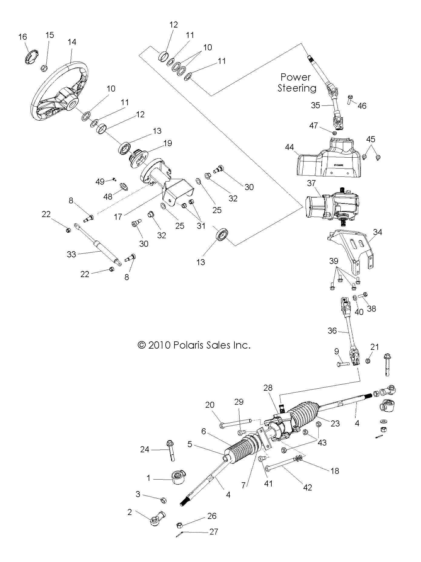 Part Number : 2411789 ASM-POWER STEERING RZR