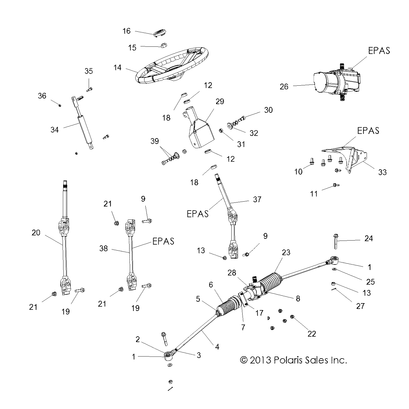 Part Number : 1823844 SHAFT-STEERING UPPER/LOWER