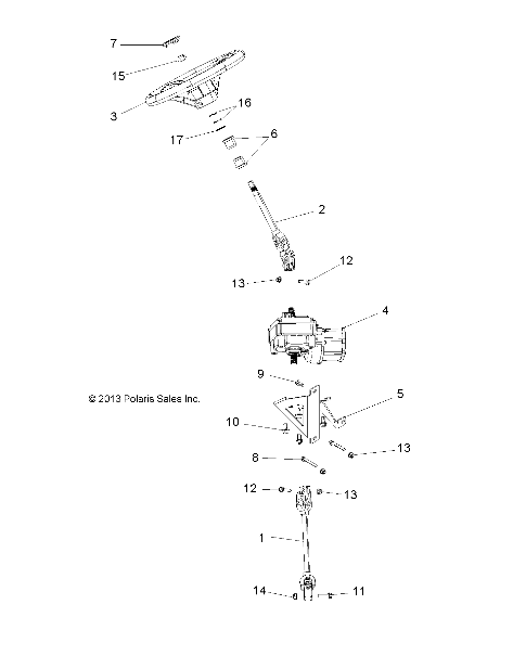 Part Number : 1543176 STEERING SHAFT  UPPER