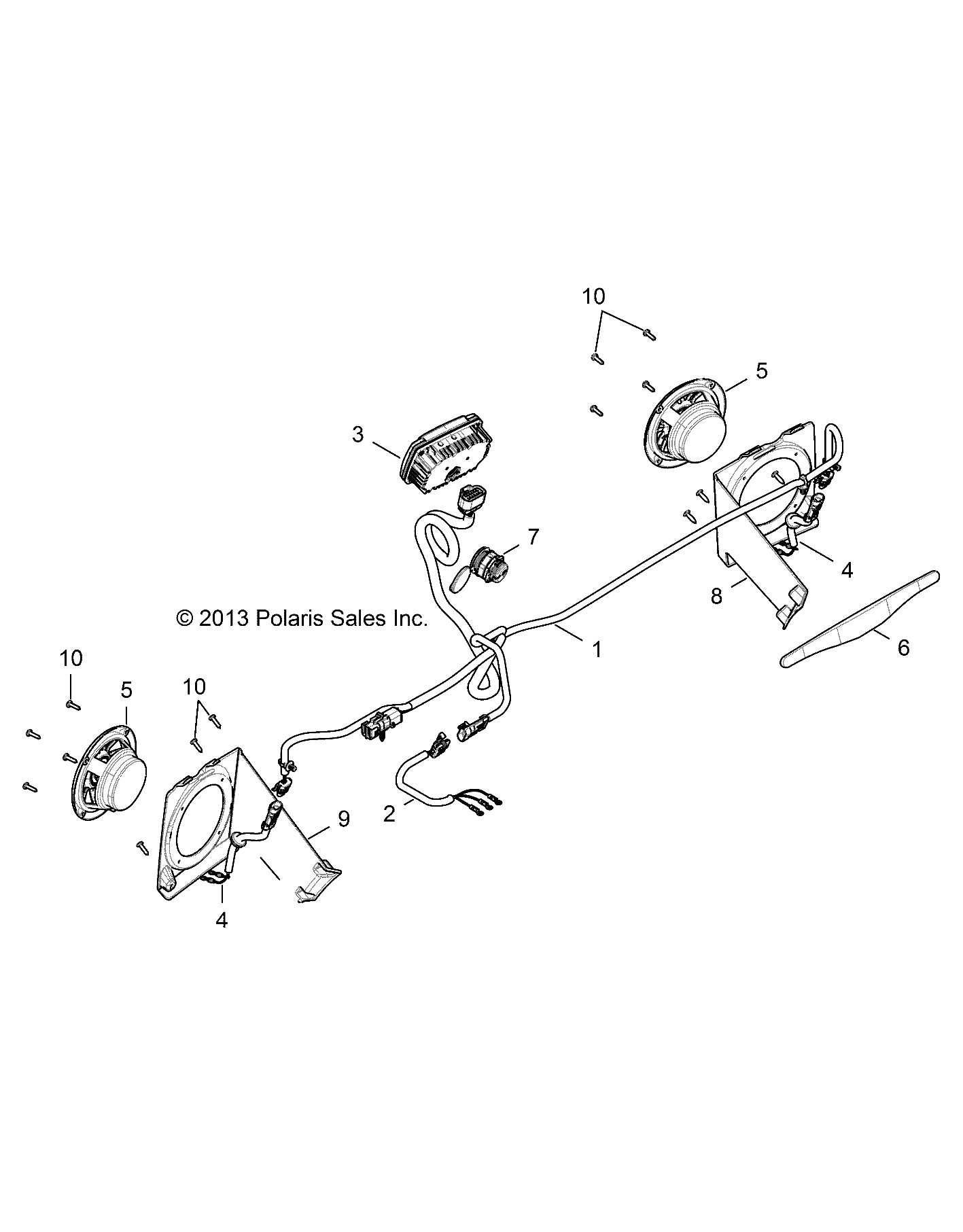 Foto diagrama Polaris que contem a peça 2634170
