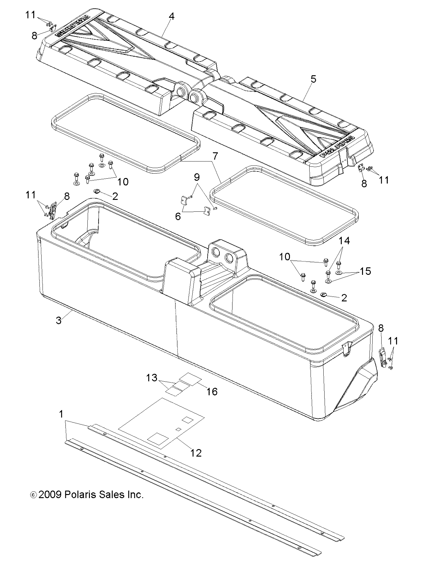 Part Number : 7081609 STORAGE LOCKING LATCH