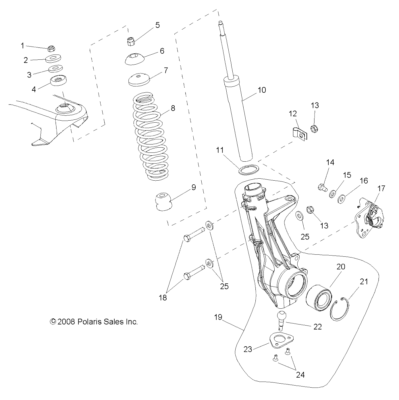 Foto diagrama Polaris que contem a peça 7043336-067