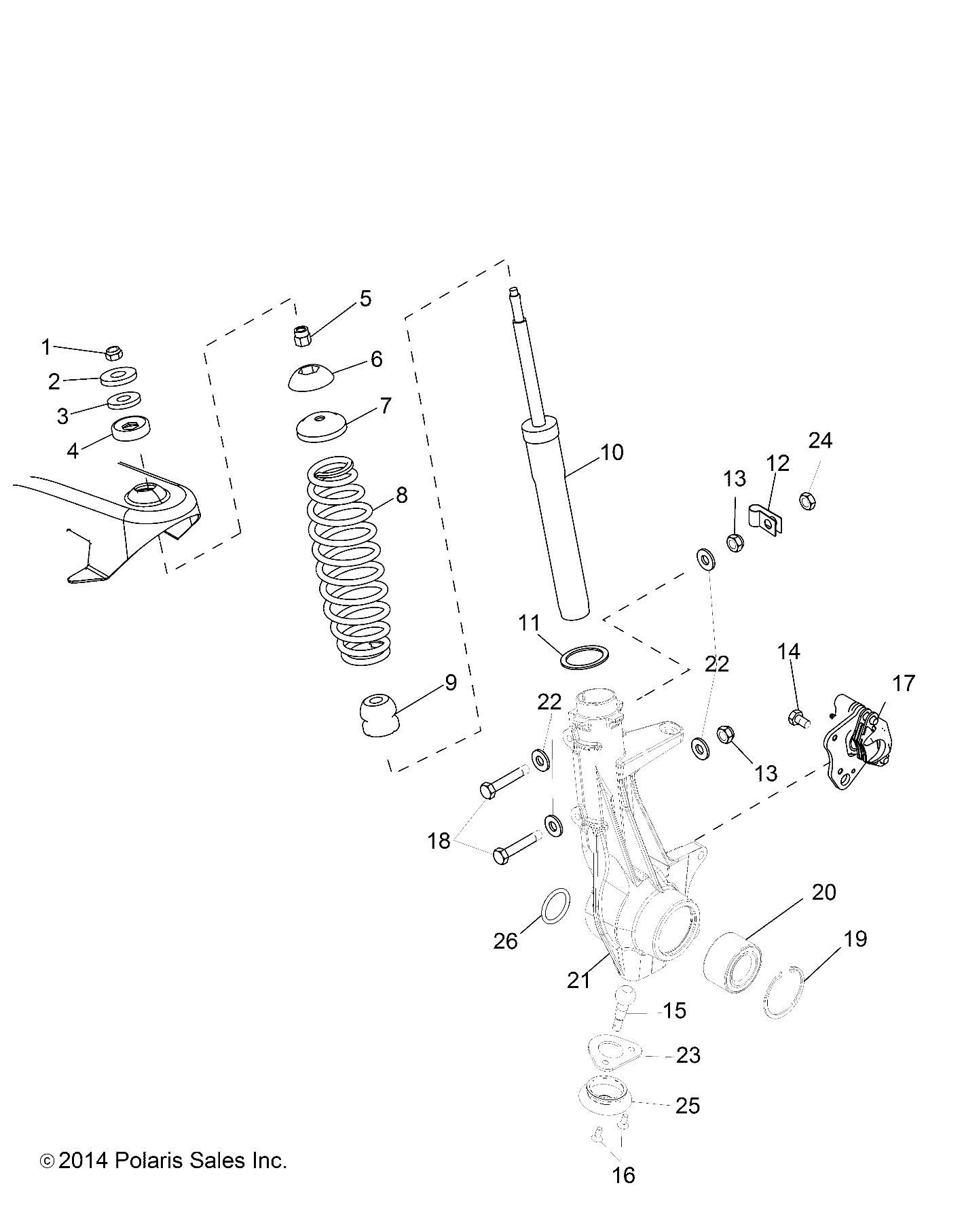 Foto diagrama Polaris que contem a peça 5140537