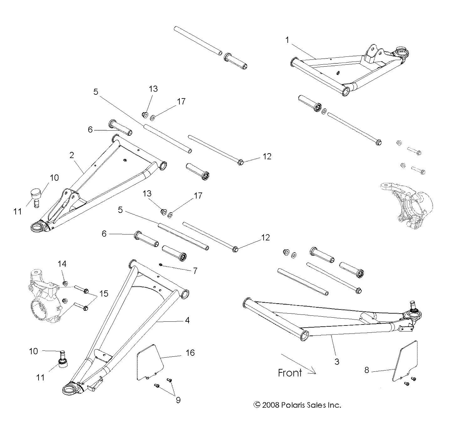 Part Number : 1016480-458 WELD-CTR ARM LWR FR RH LT MBLK