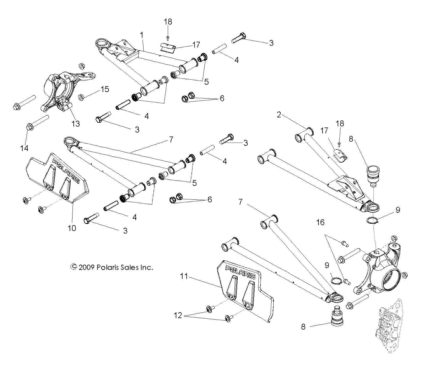 Foto diagrama Polaris que contem a peça 5436594