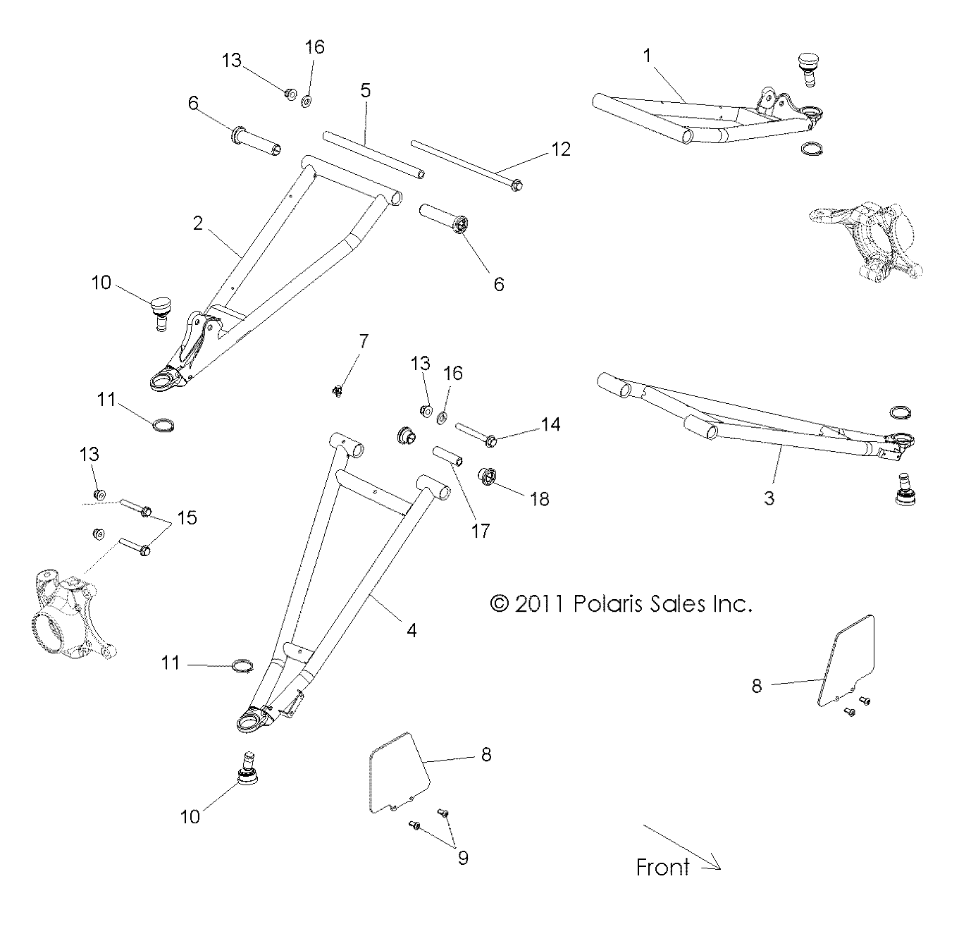 Foto diagrama Polaris que contem a peça 1018356-293