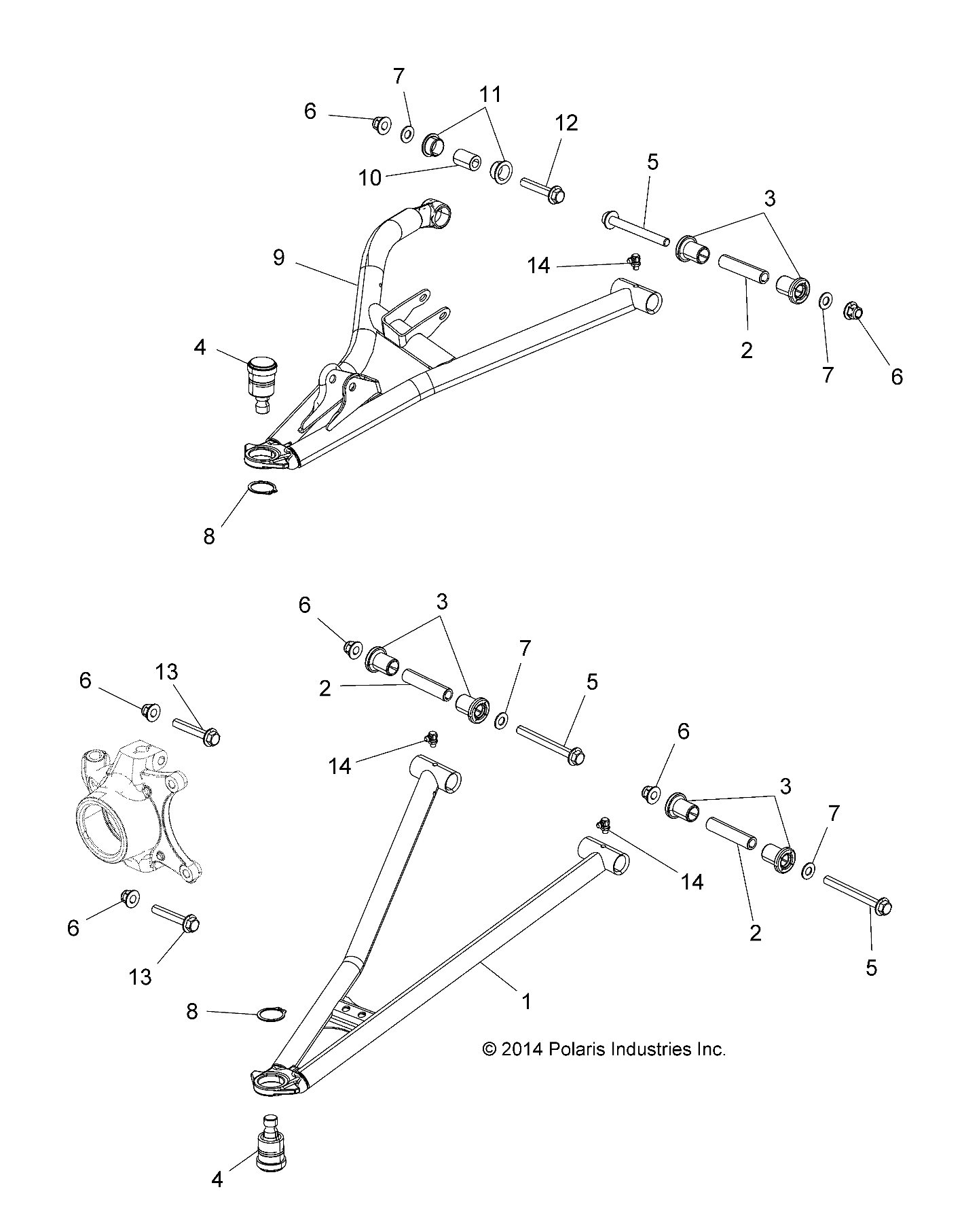 Foto diagrama Polaris que contem a peça 1021200-293