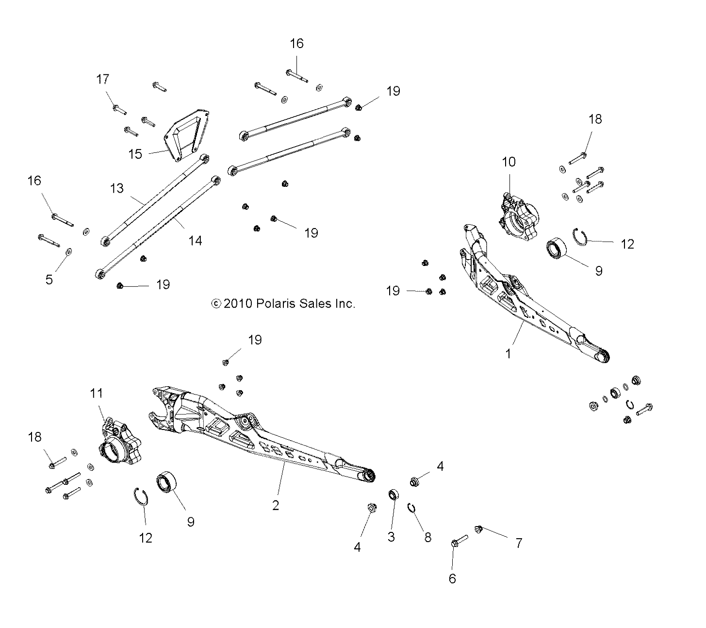 Part Number : 1017465-293 TRAIL ARM WELD  LEFT