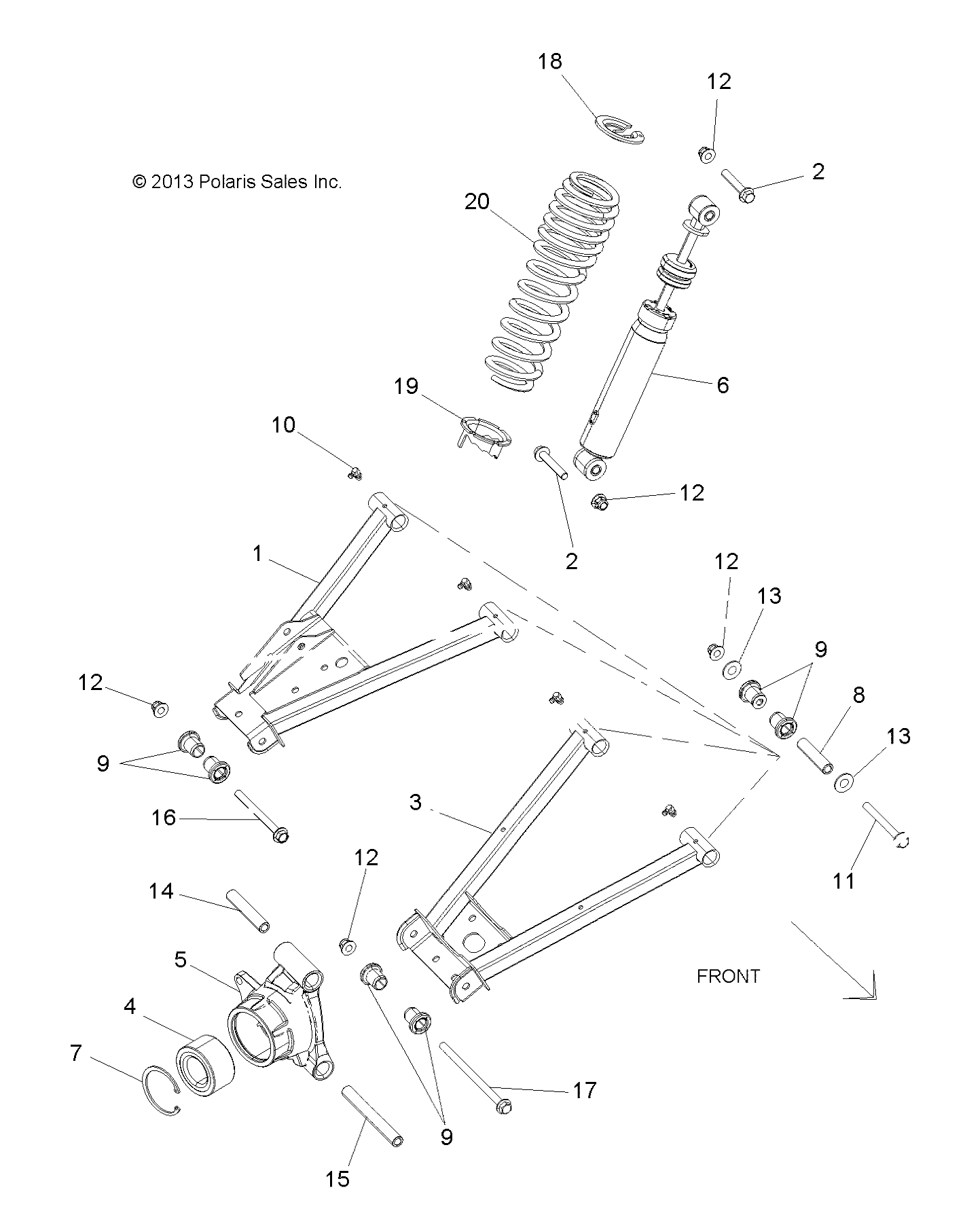 Part Number : 7043885-293 SPRING-REAR INDY RED