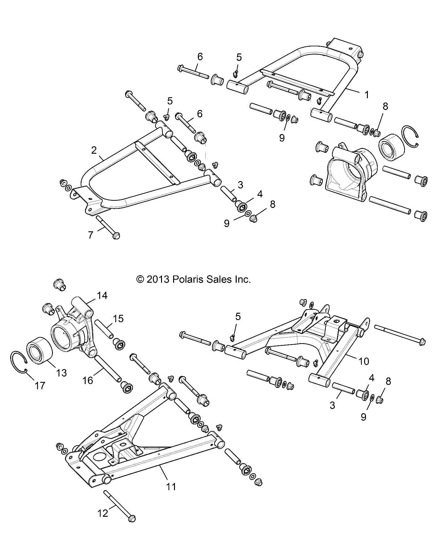 Part Number : 1018465-689 CTRL ARM WELD REAR UPR LFT VEL