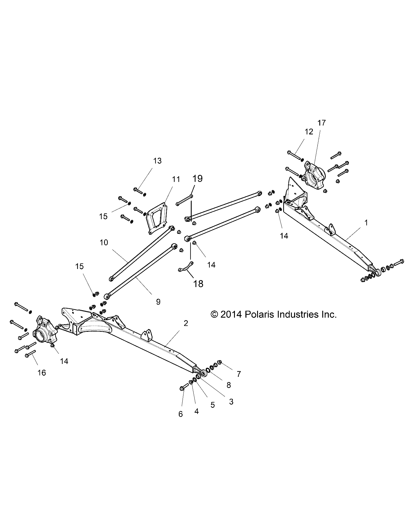 Part Number : 1543204-630 RADIUS ROD ASM BOTTOM LIME SQU