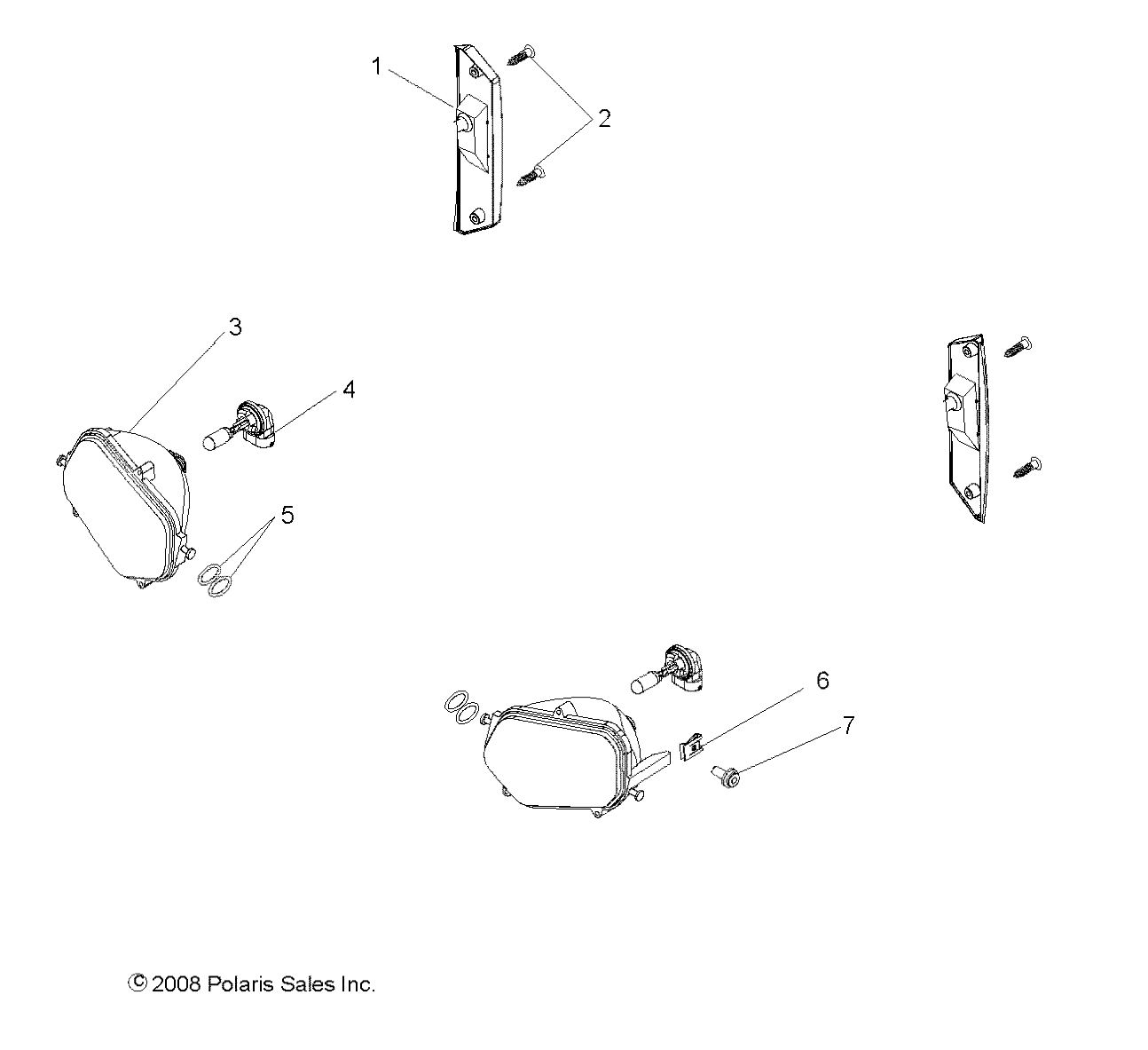 Foto diagrama Polaris que contem a peça 2410667