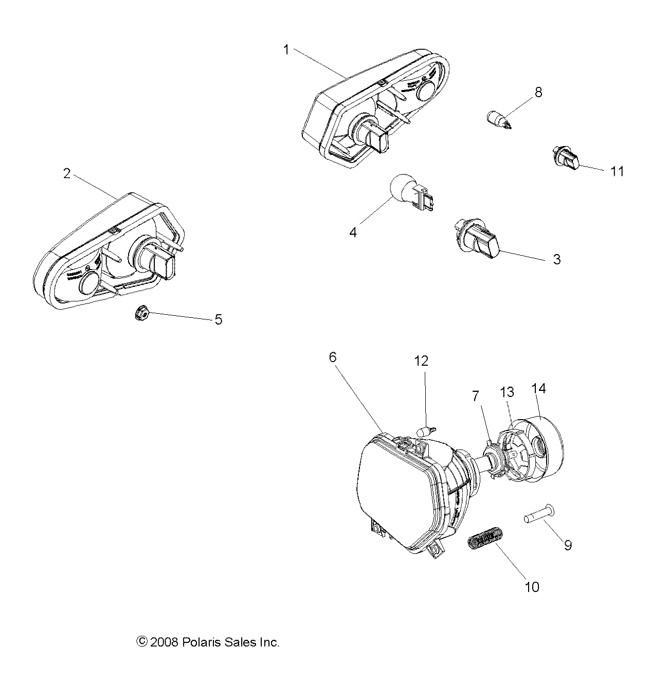 Foto diagrama Polaris que contem a peça 2411264