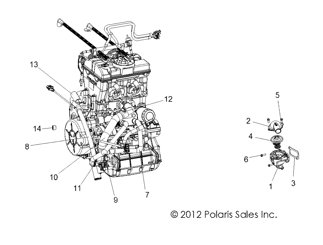 Foto diagrama Polaris que contem a peça 3022363