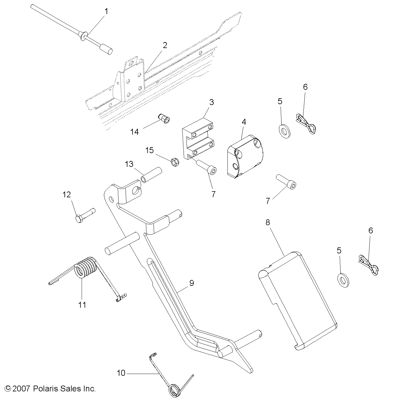 Foto diagrama Polaris que contem a peça 5437543