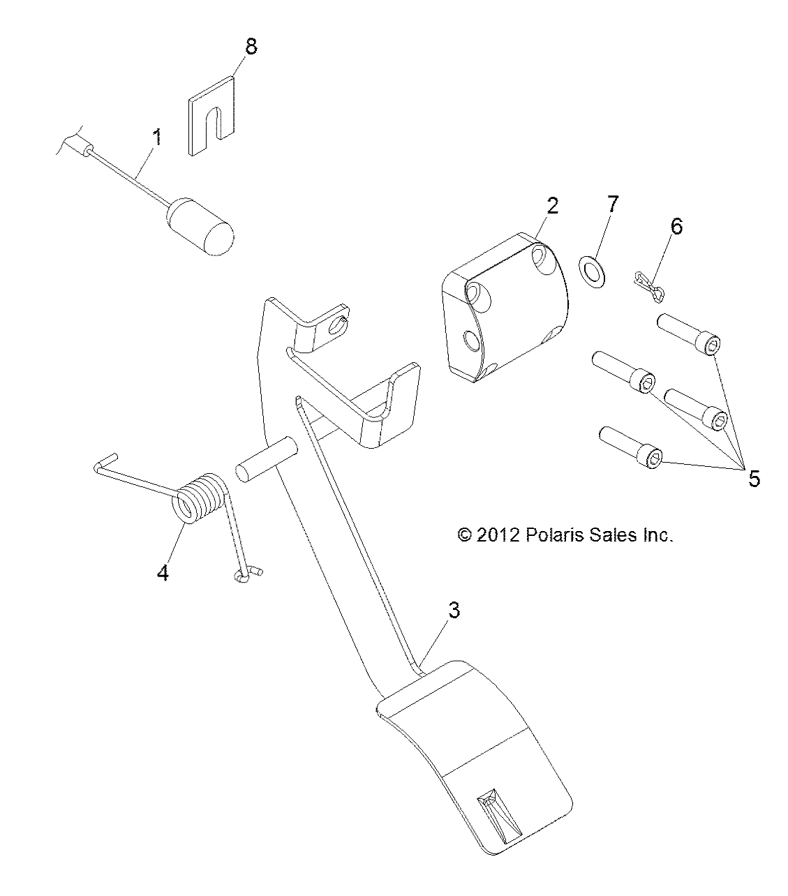 Part Number : 7081819 THROTTLE CABLE