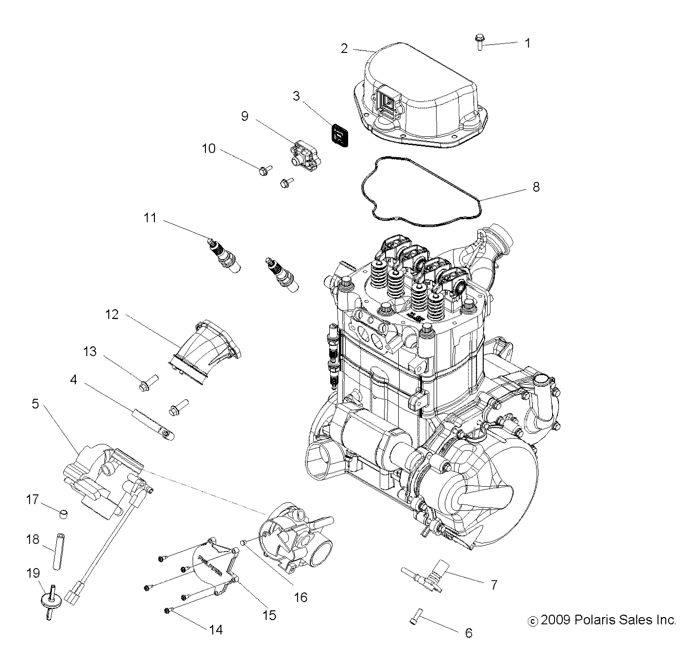 Part Number : 1240494 THROTTLE BODY ADAPTER  800 EFI