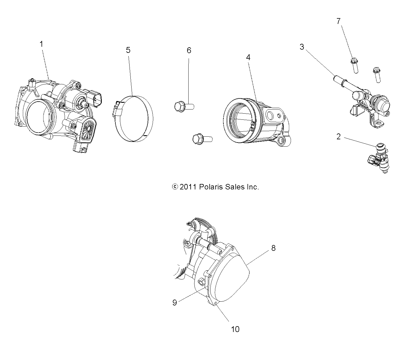 Foto diagrama Polaris que contem a peça 1205098