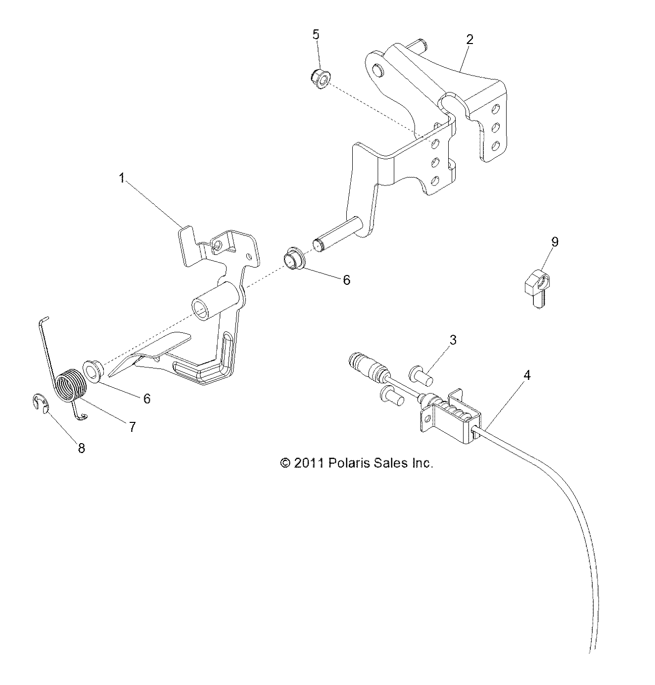 Part Number : 7081749 THROTTLE CABLE