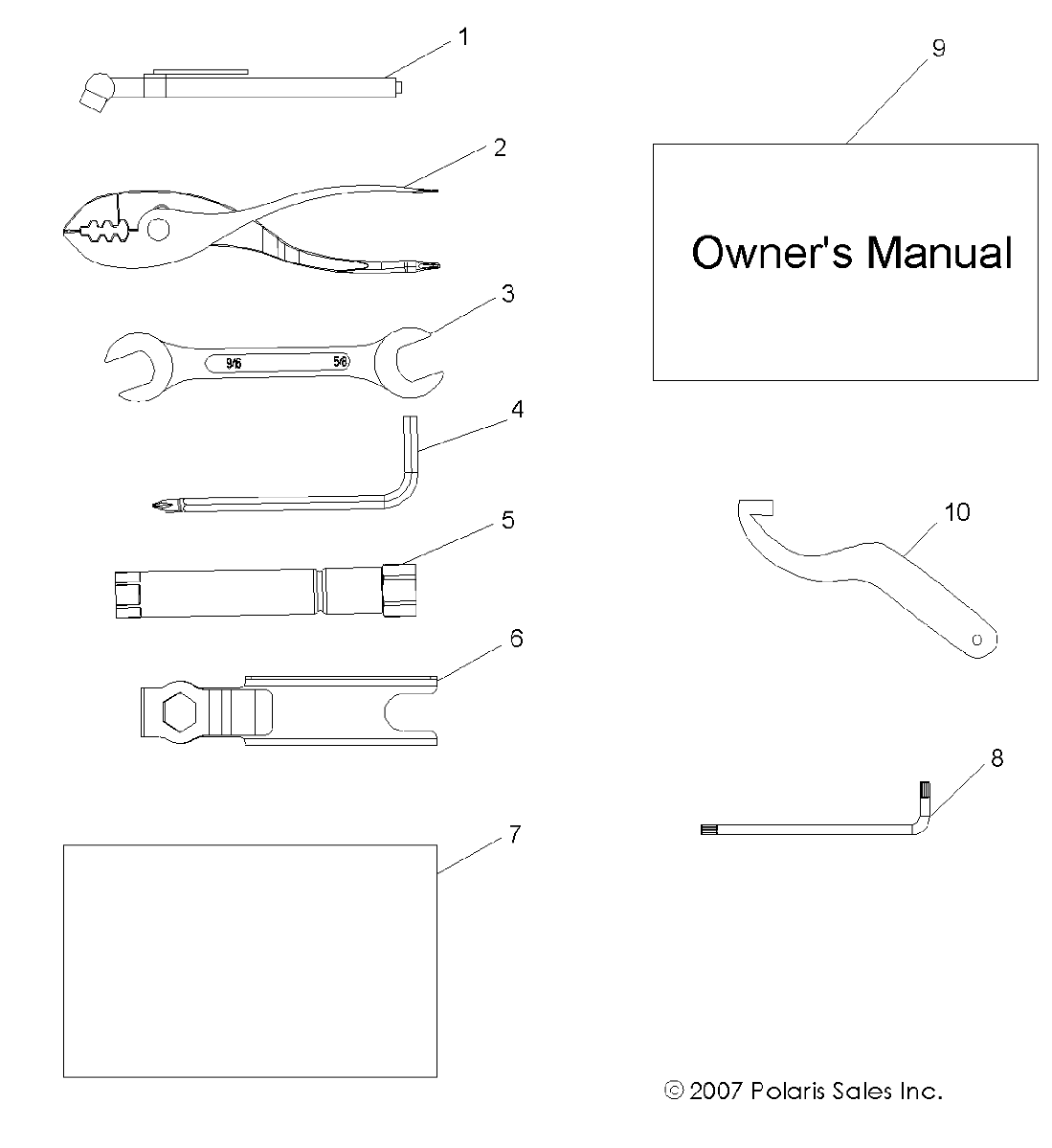 Foto diagrama Polaris que contem a peça 2876364