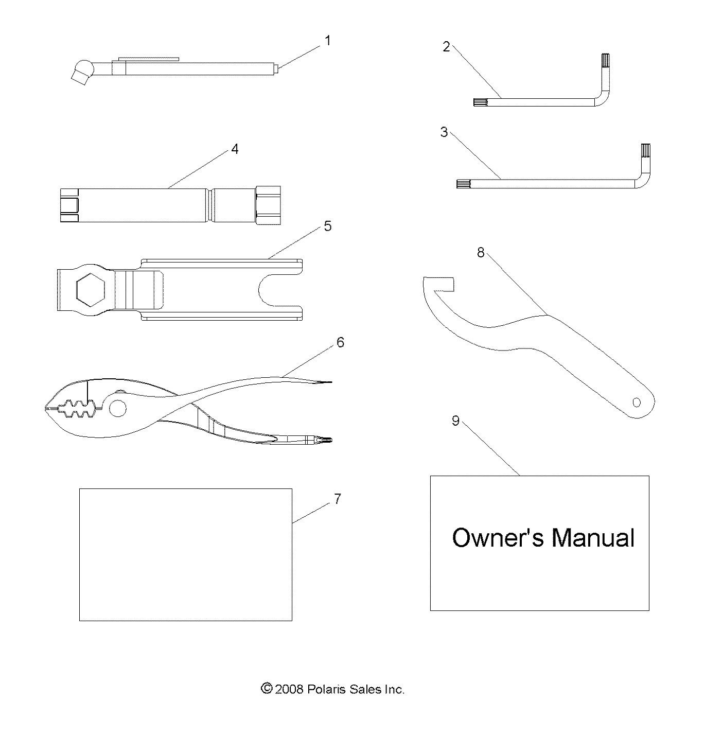 Foto diagrama Polaris que contem a peça 9921878