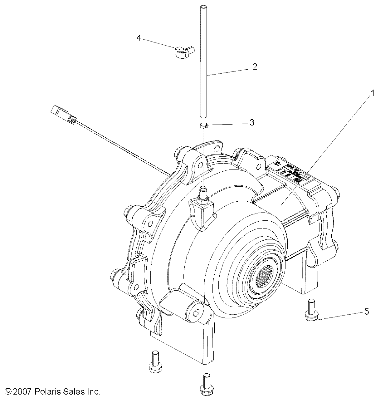 Foto diagrama Polaris que contem a peça 1332670