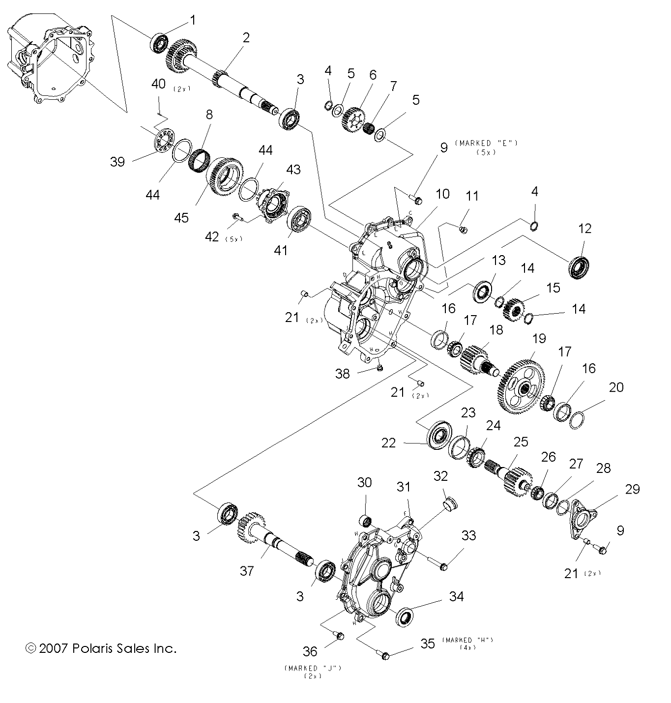 Part Number : 3234559 OUTPUT GEAR  MAIN