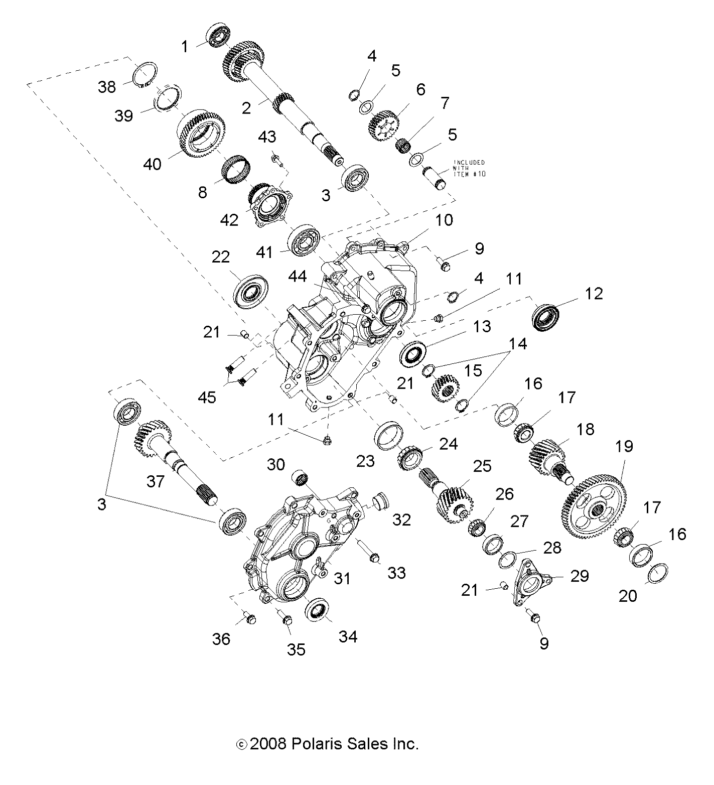 Foto diagrama Polaris que contem a peça 3234546