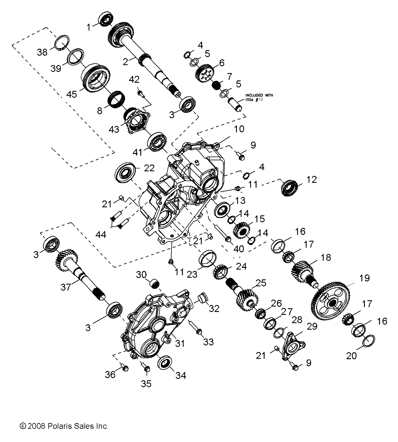 Foto diagrama Polaris que contem a peça 1332726