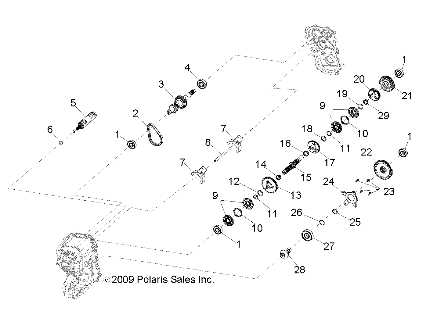Foto diagrama Polaris que contem a peça 3234055