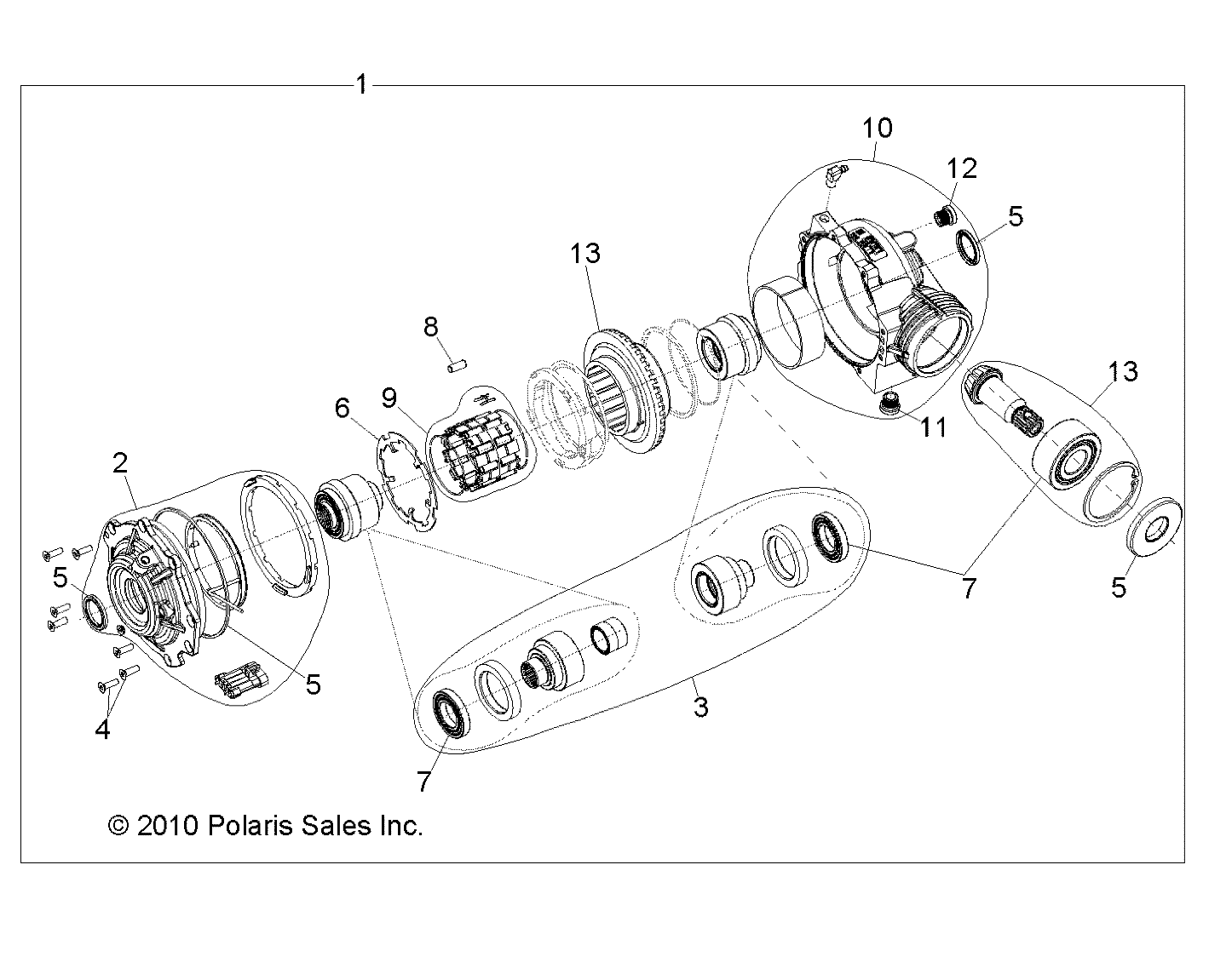 Foto diagrama Polaris que contem a peça 3235173