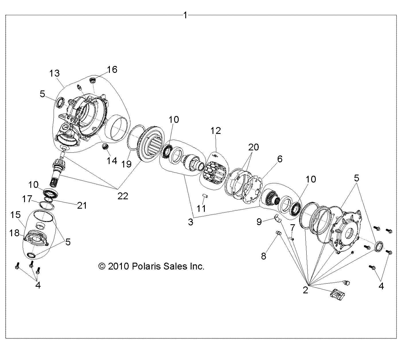 Foto diagrama Polaris que contem a peça 3234406