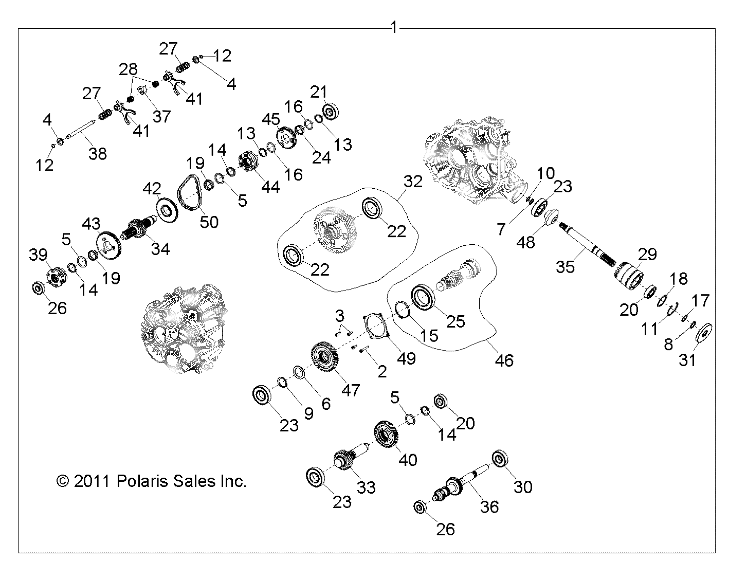 Part Number : 1332823 ASM-GEARCASE COMPLETE