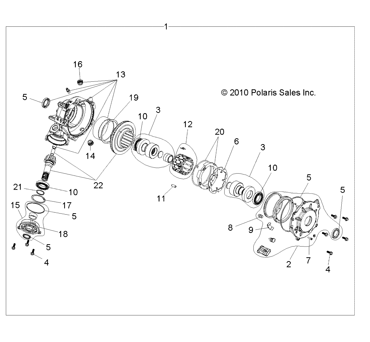 Foto diagrama Polaris que contem a peça 3234405