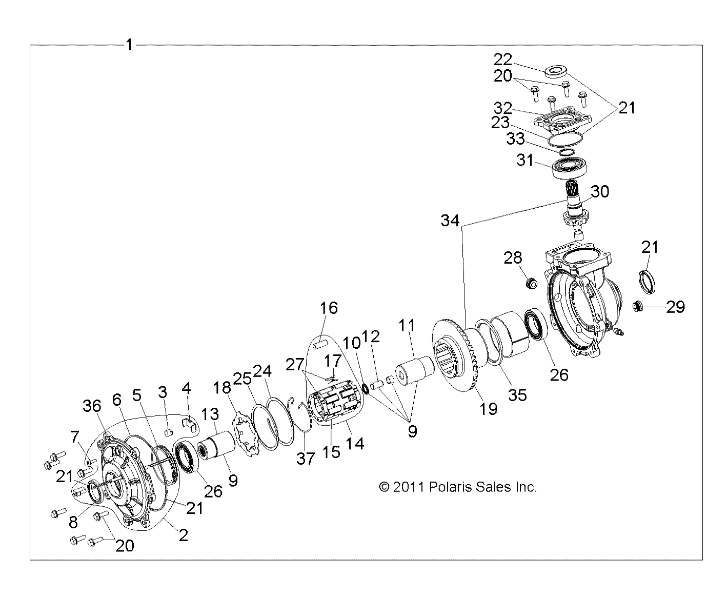 Foto diagrama Polaris que contem a peça 3234619