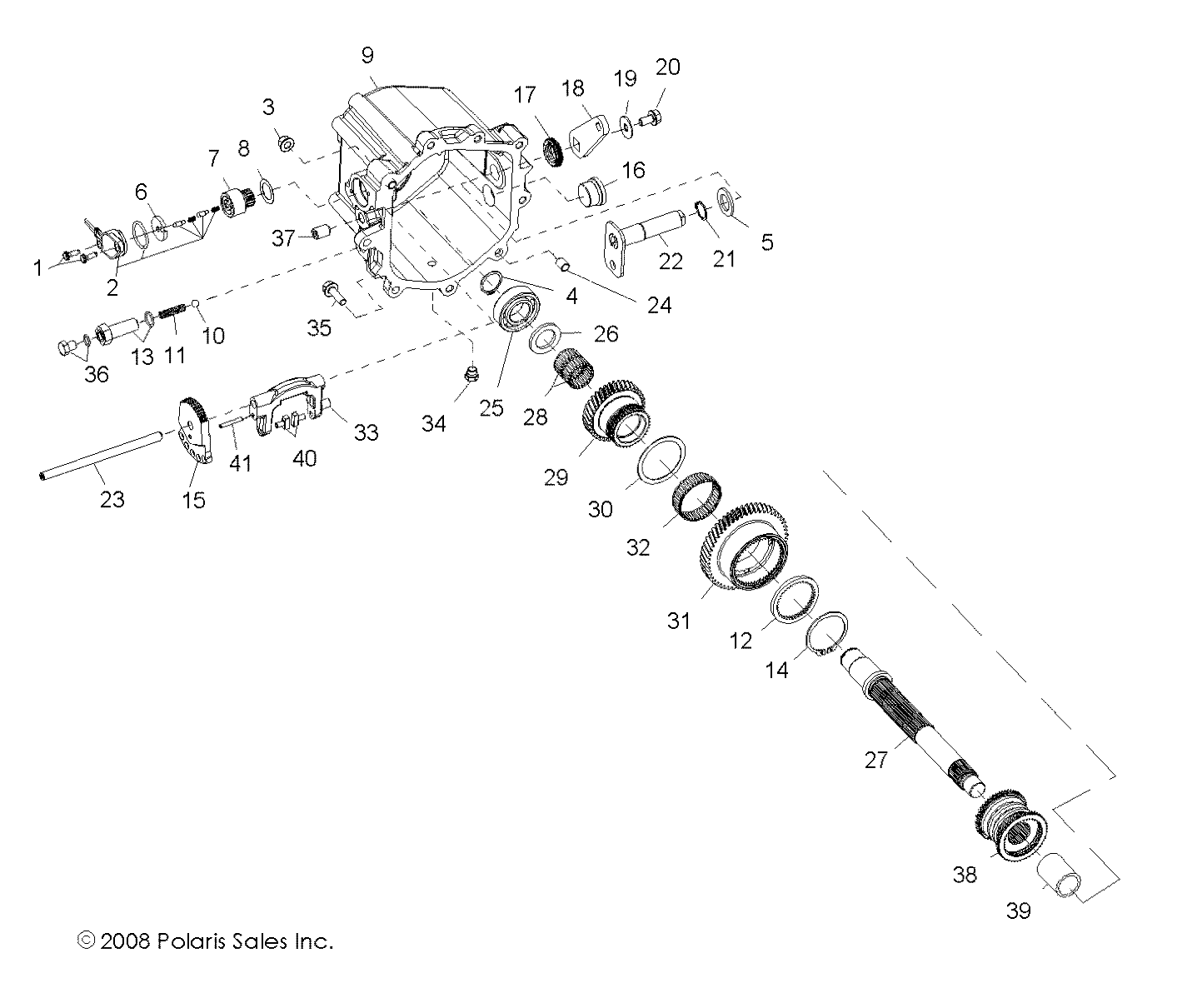 Part Number : 1332726 ASM-GEARCASE COMPLETE DIFF.