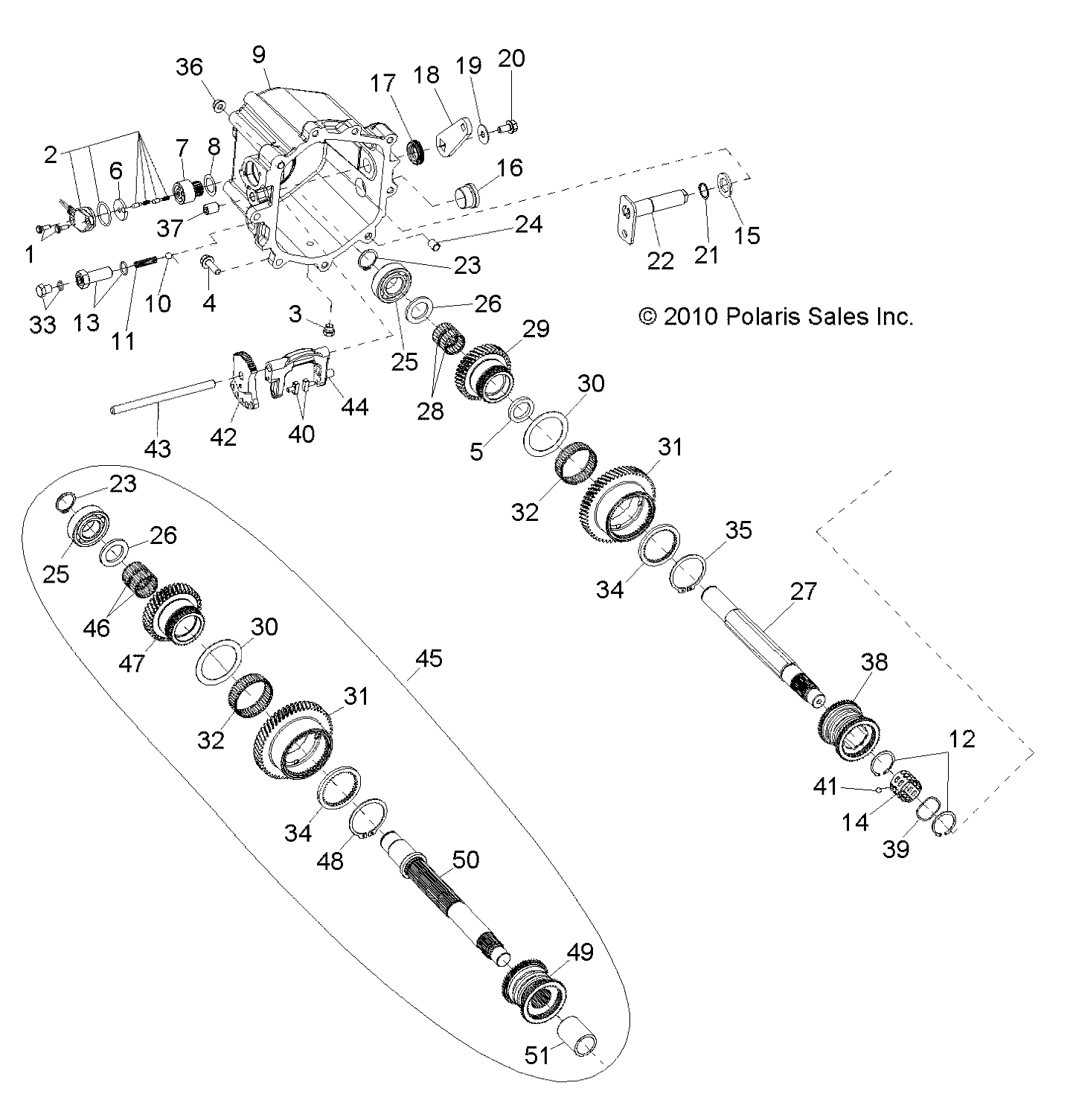 Foto diagrama Polaris que contem a peça 3234875
