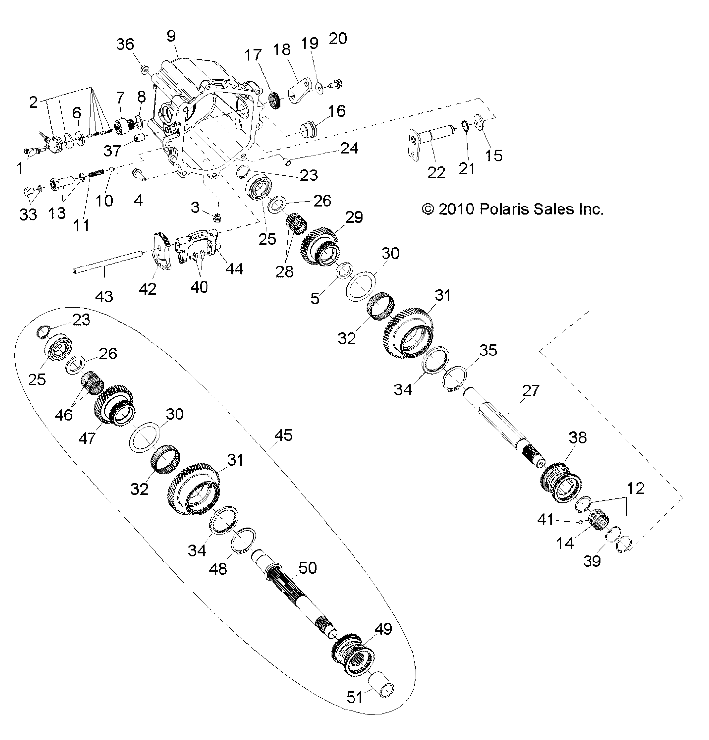 Foto diagrama Polaris que contem a peça 3234893