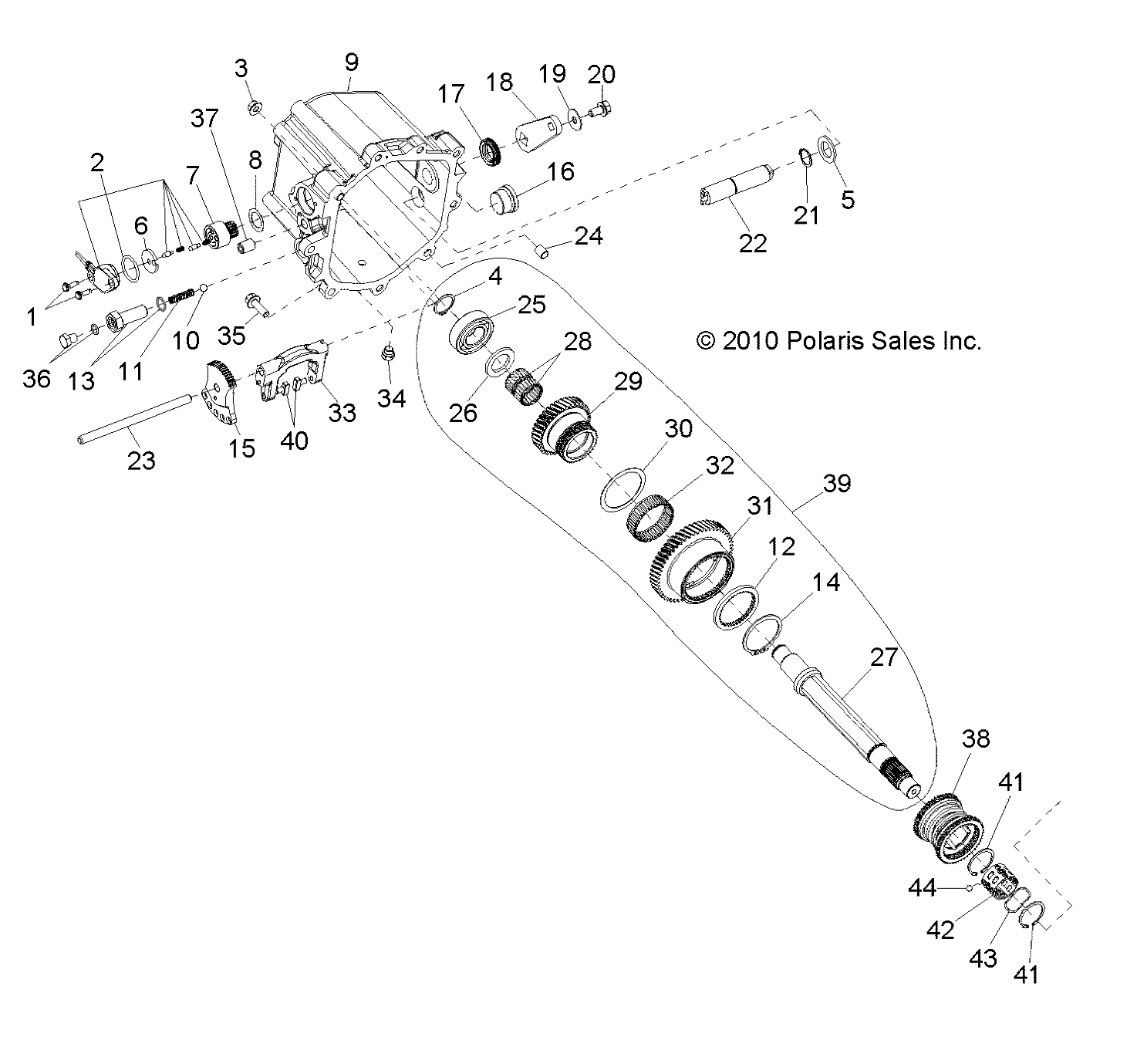 Foto diagrama Polaris que contem a peça 3234905