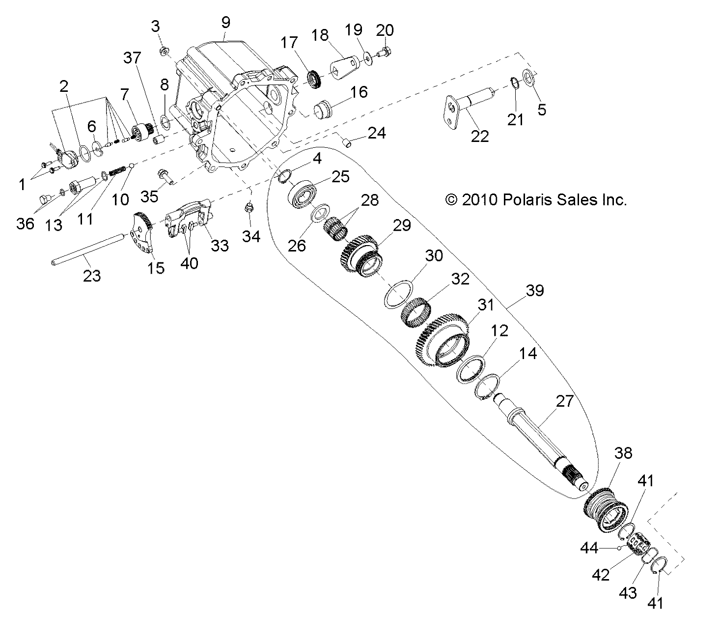 Foto diagrama Polaris que contem a peça 3235272